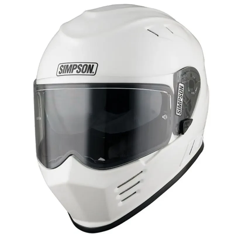 Casque moto intégral - Venom blanc Simpson