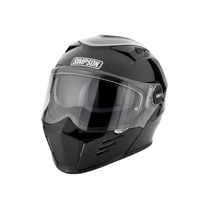 Casque moto modulable - Darksome noir brillant Simpson