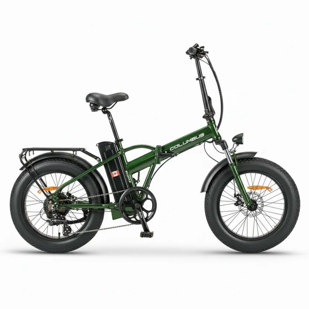 Slane, Colombus Plus Fat Tire, Vélo Électrique (48 Volts) (16Ah) (500 Watts) EN LIQUIDATION Green