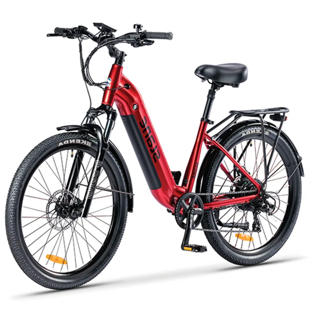 Slane, Jasper Sport, Vélo Électrique Cadre Bas (48 Volts) (15Ah) (500 Watts) EN LIQUIDATION Red