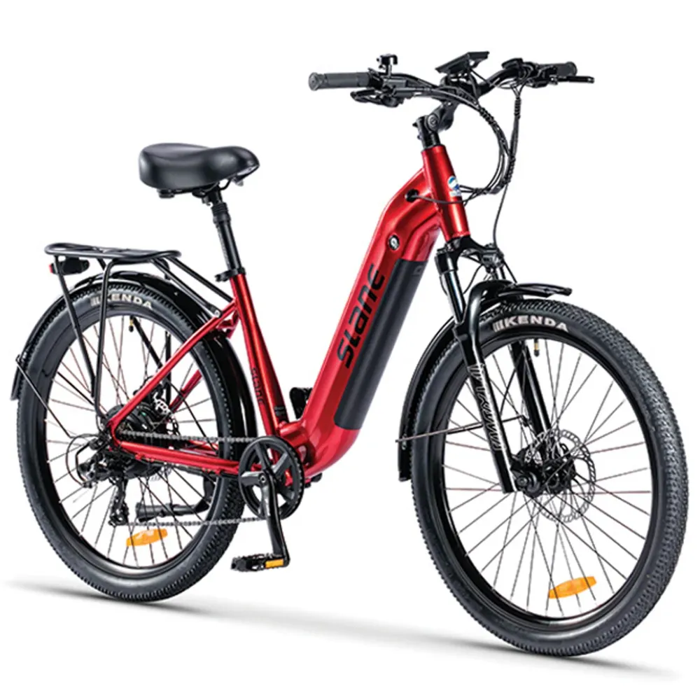 Slane, Jasper Sport, Vélo Électrique Cadre Bas (48 Volts) (15Ah) (500 Watts) EN LIQUIDATION Red