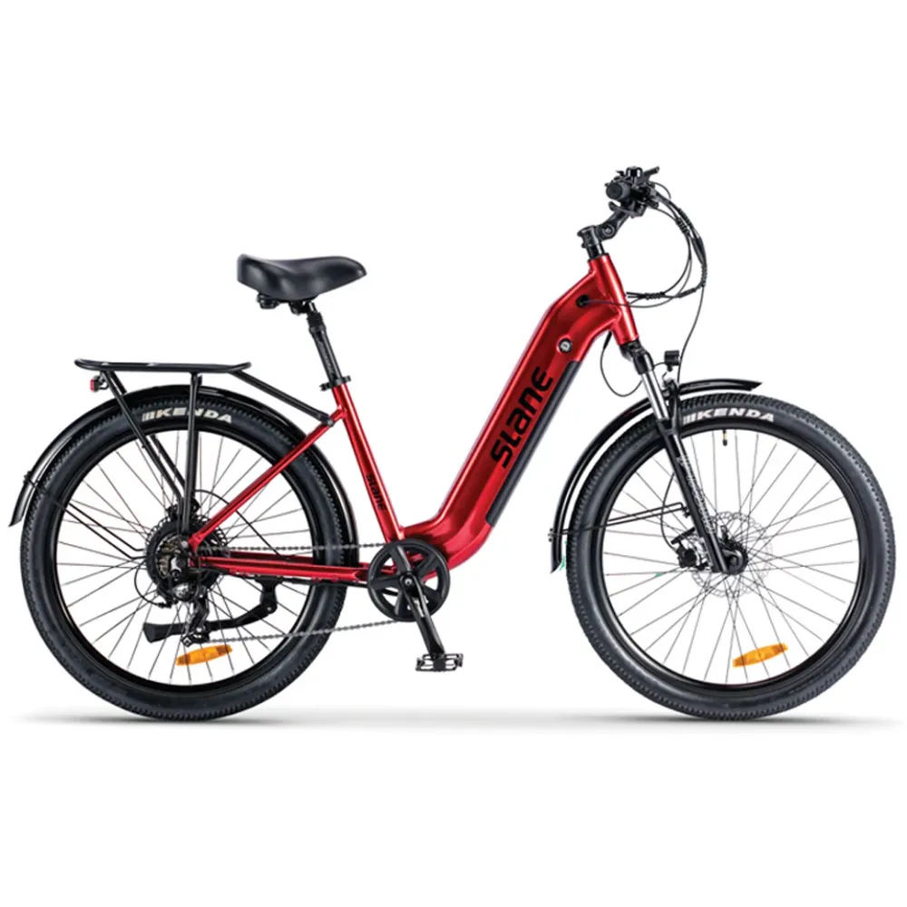 Slane, Jasper Sport, Vélo Électrique Cadre Bas (48 Volts) (15Ah) (500 Watts) EN LIQUIDATION Red