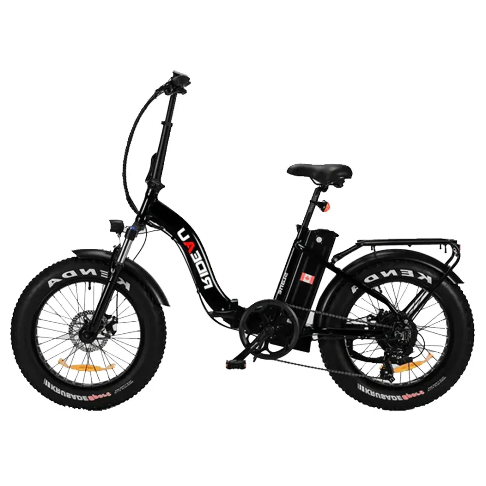 Slane, Rideau Plus Fat Tire, Vélo Électrique Cadre Bas (48 Volts) (16Ah) (500 Watts) EN LIQUIDATION Black
