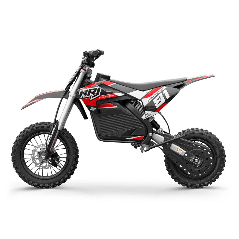 Moto enfant électrique lithium NRJ 1000W 12/10 Bleu Small Rider