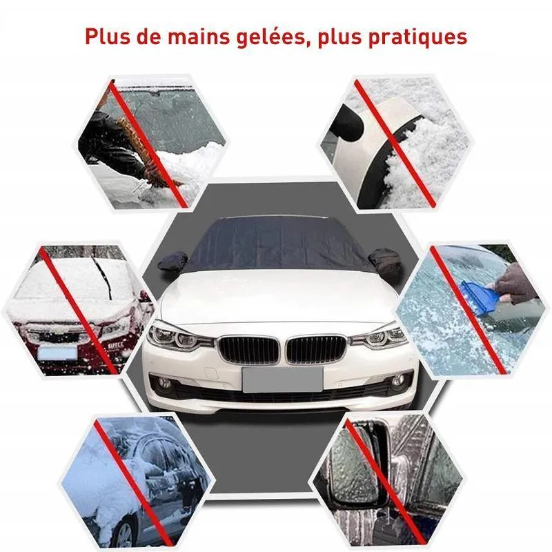 Couverture de Pare-brise de Voiture Magnétique Version soleildore