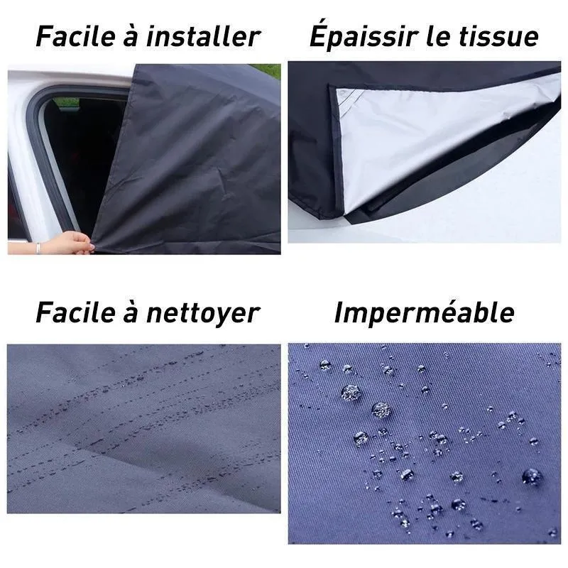 Couverture de Pare-brise de Voiture Magnétique Version soleildore