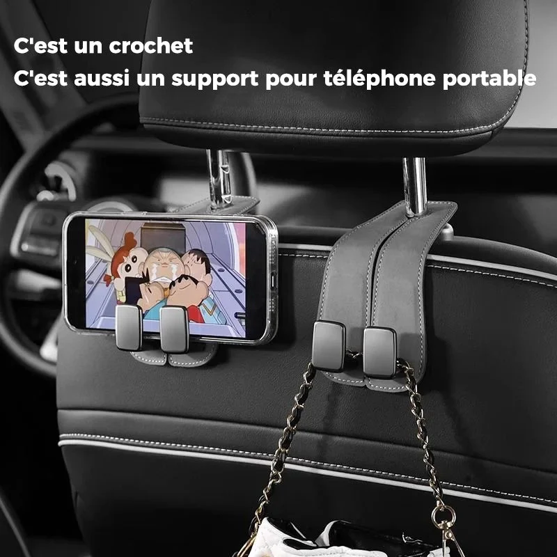 Crochet Double pour Dossier de Siège de Voiture soleildore