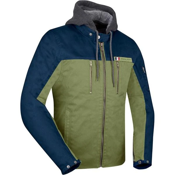 Blouson Moto Presto Kaki/Marine - Homme Sosa Shopping