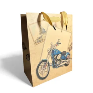 Sac cadeau motif Moto 18 x 23 x 10 cm Sosa Shopping