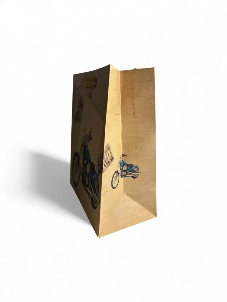 Sac cadeau motif Moto 18 x 23 x 10 cm Sosa Shopping
