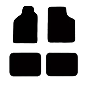 Set de 4 tapis noir de voiture – Tapis avant et arrière - universel Sosa Shopping