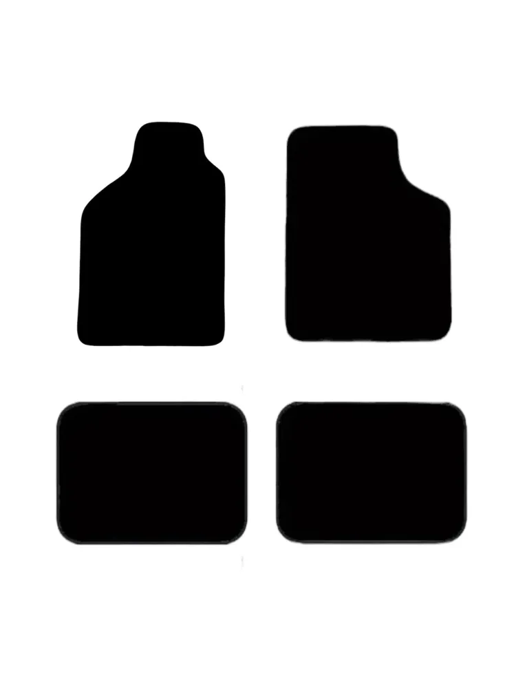 Set de 4 tapis noir de voiture – Tapis avant et arrière - universel Sosa Shopping
