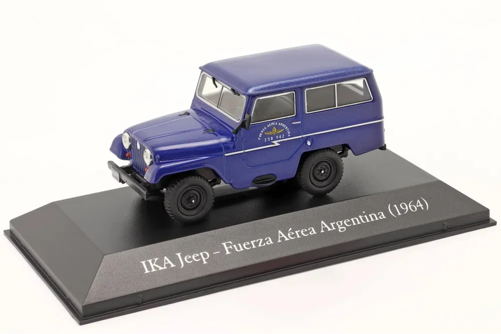 Voiture miniature IKA Jeep militaire Argentine 1964 – Bleue Sosa Shopping