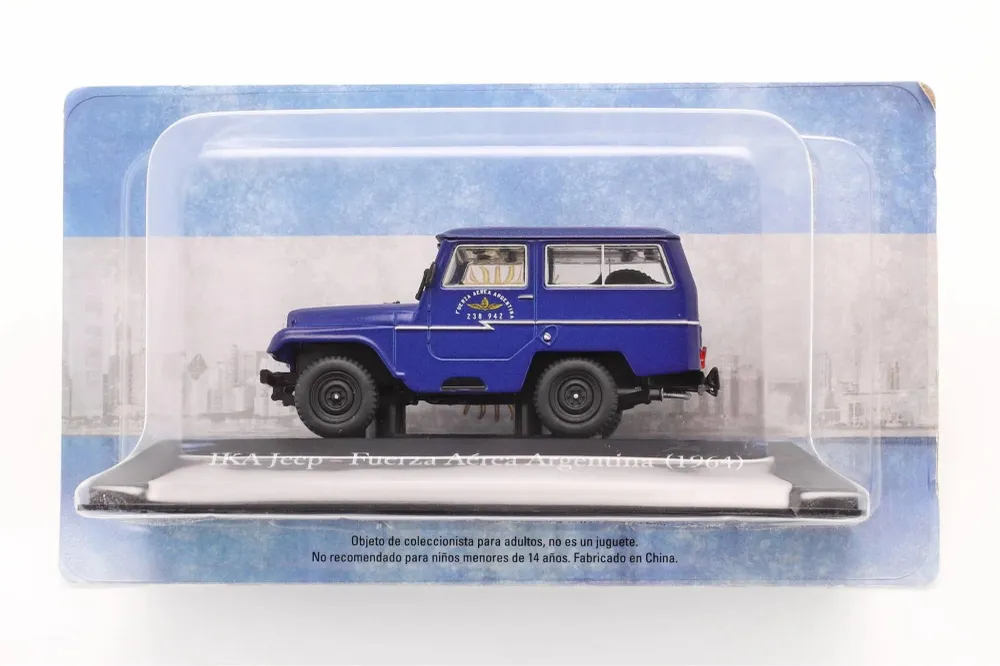 Voiture miniature IKA Jeep militaire Argentine 1964 – Bleue Sosa Shopping
