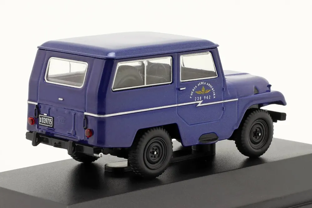 Voiture miniature IKA Jeep militaire Argentine 1964 – Bleue Sosa Shopping