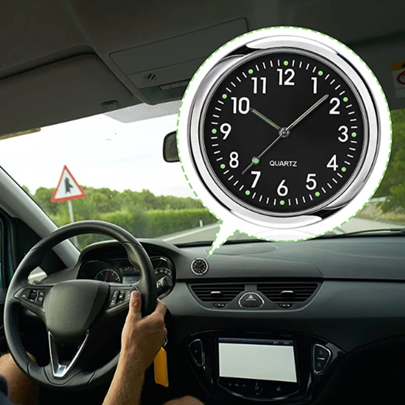 Mini horloge de voiture sousoleil