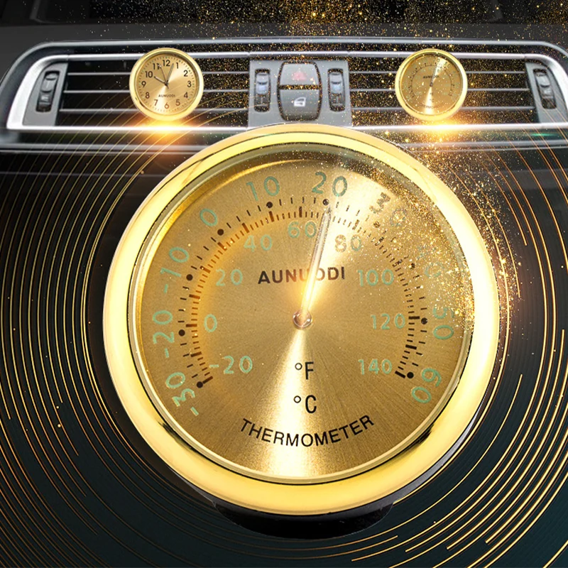 Mini horloge de voiture sousoleil
