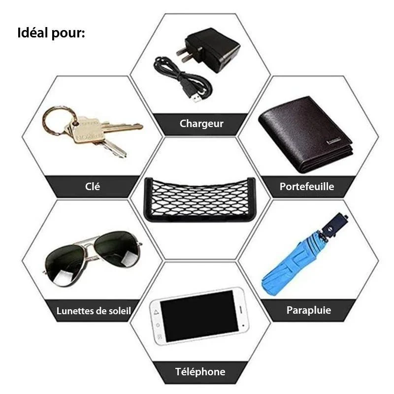 Poche de Rangement à Cordes pour Voiture sousoleil