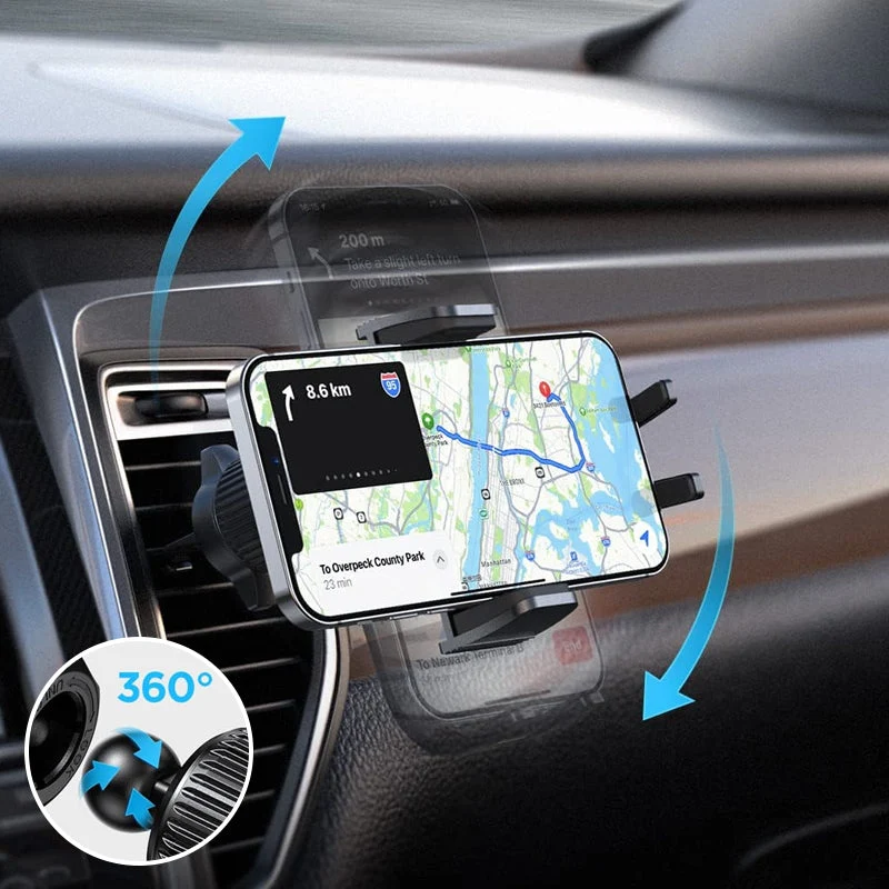 Support de téléphone de voiture de sortie d'air sousoleil