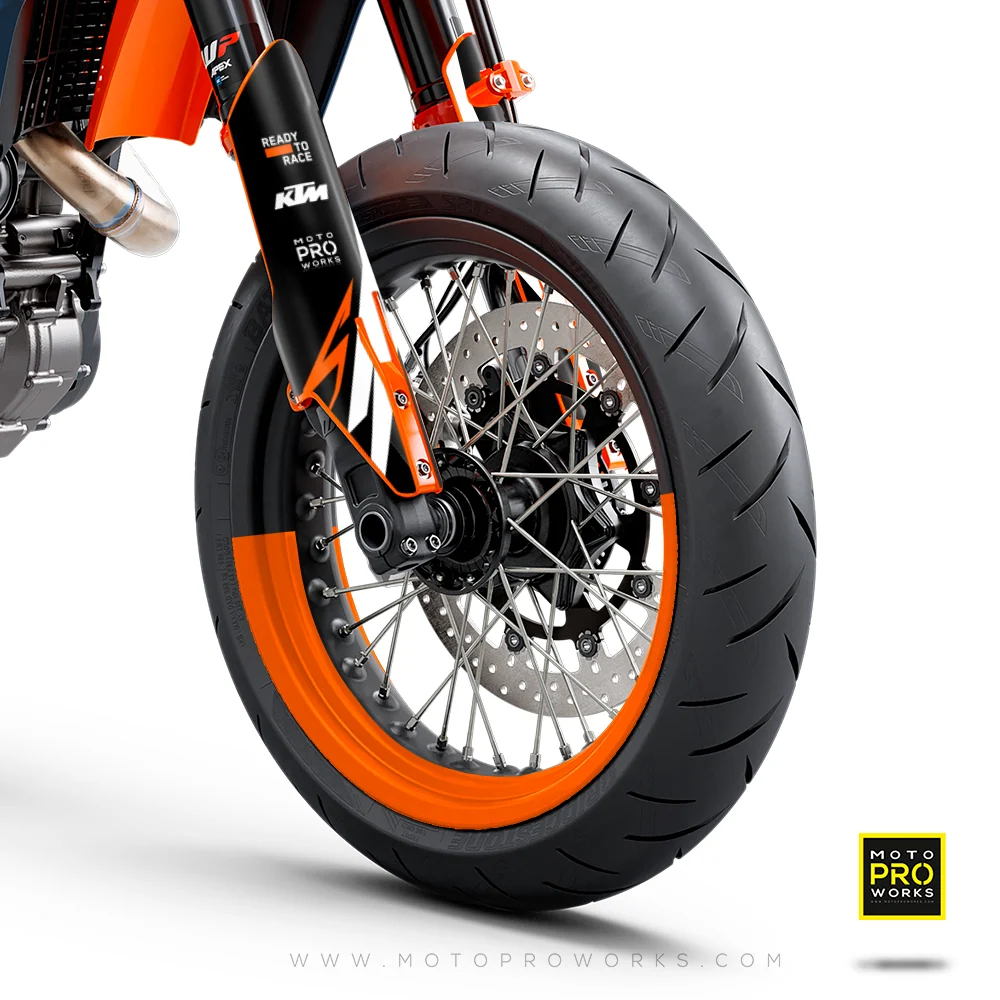 Spokeless 50/50 - Supermoto Stickers jante moto