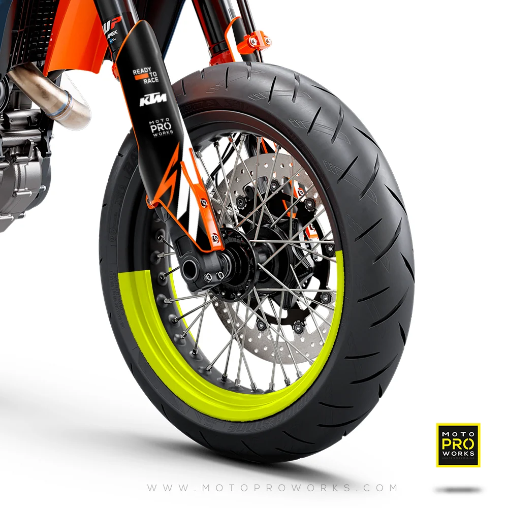 Spokeless 50/50 - Supermoto Stickers jante moto