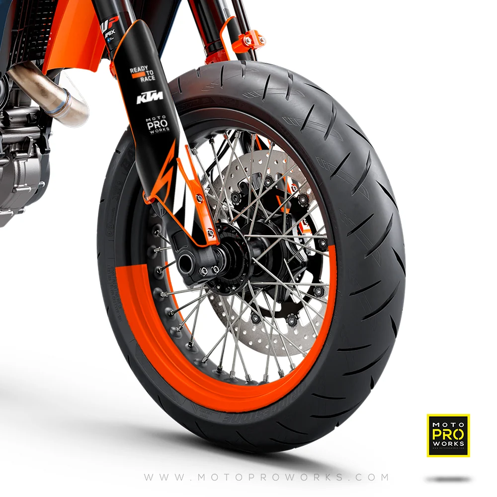 Spokeless 50/50 - Supermoto Stickers jante moto