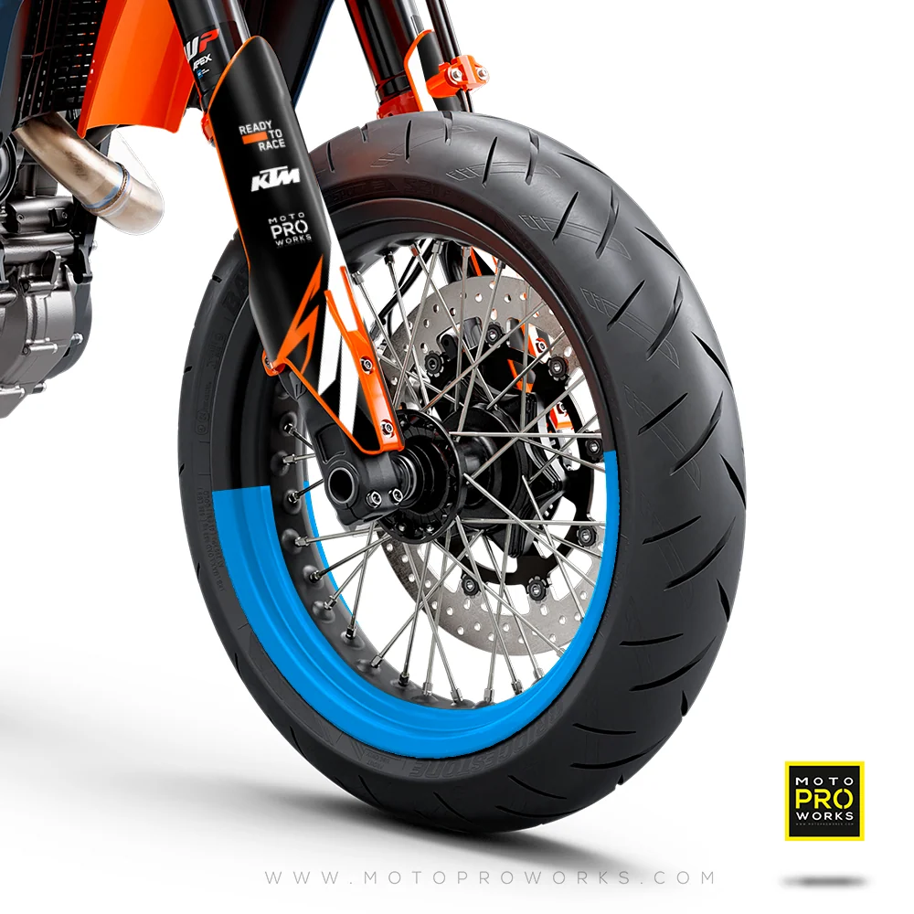 Spokeless 50/50 - Supermoto Stickers jante moto