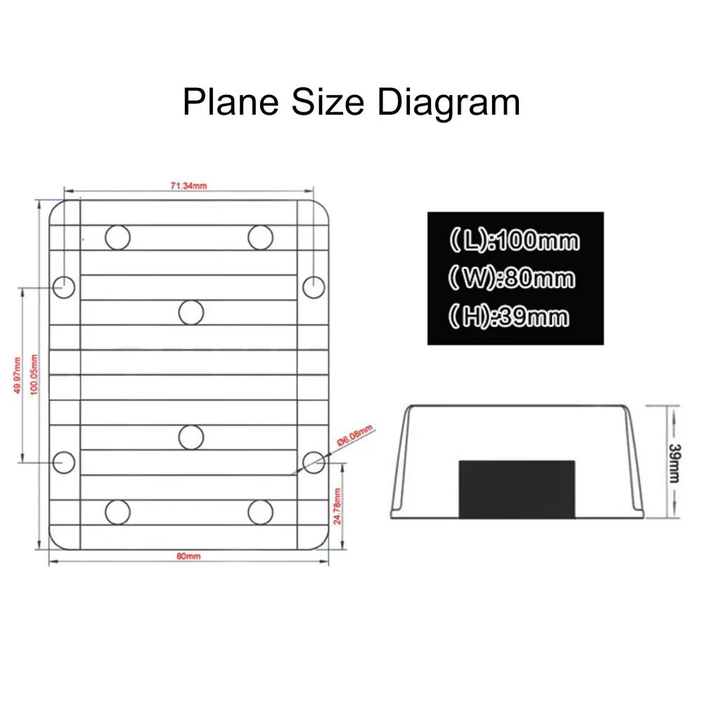 Stabilisateur de tension 6-32V à 12V 20A DC-DC, régulateur d'alimentation de voiture étanche