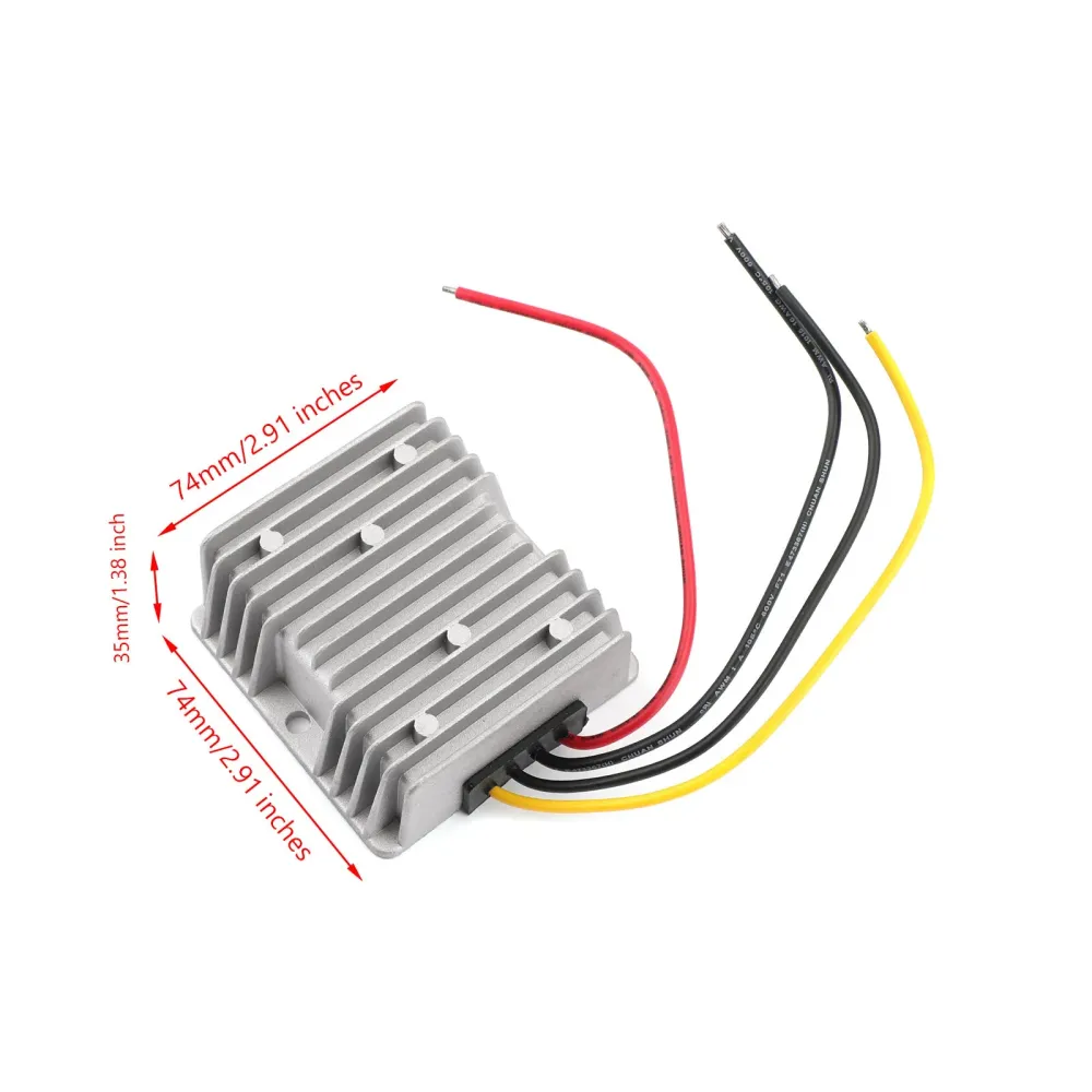 Stabilisateur de tension 8-40V à 12V 6A DC, régulateur d'alimentation de voiture 72W, étanche