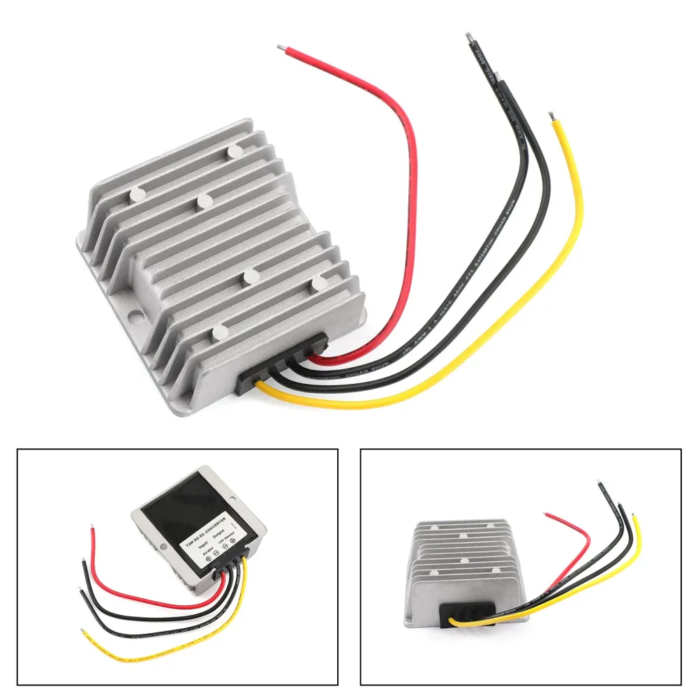Stabilisateur de tension 8-40V à 12V 6A DC, régulateur d'alimentation de voiture 72W, étanche