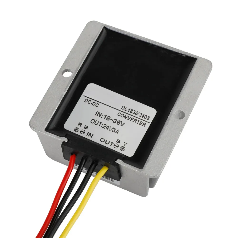 Stabilisateur de tension étanche DC 18-36VV à DC 24V 3A, régulateur d'alimentation pour voiture