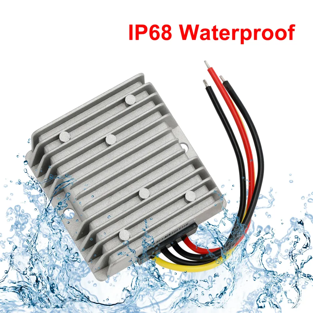 Stabilisateur de tension étanche DC 9-36V à DC 13.8V 5A, régulateur d'alimentation pour voiture