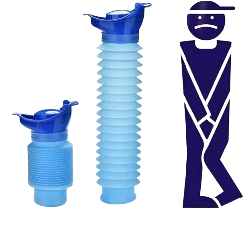 Urinoir Portable Rétractable 750ml – Voiture & Camping Supergénie