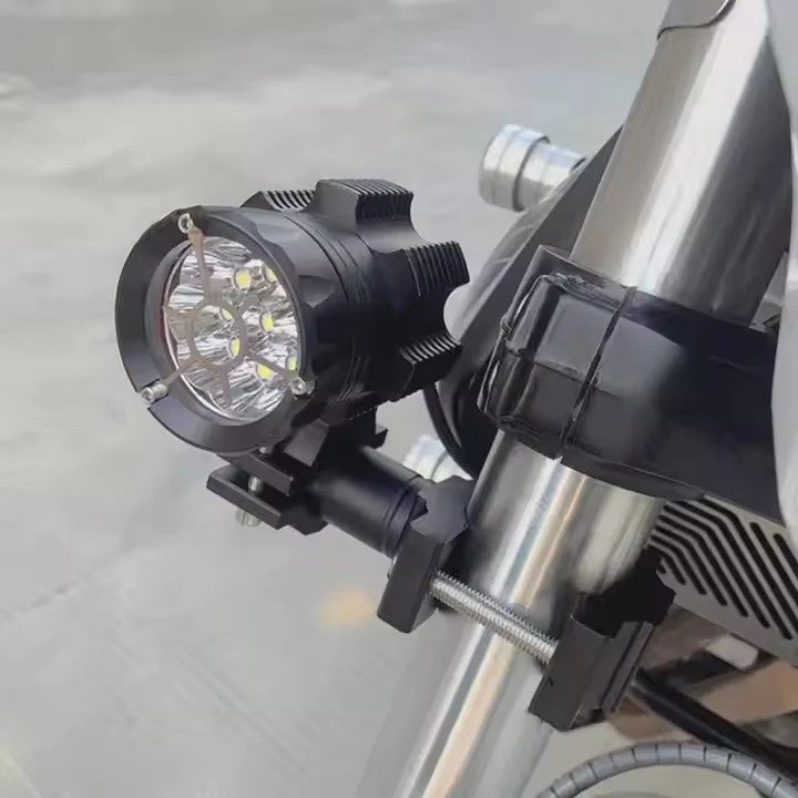 Support de fourche feux additionnels moto