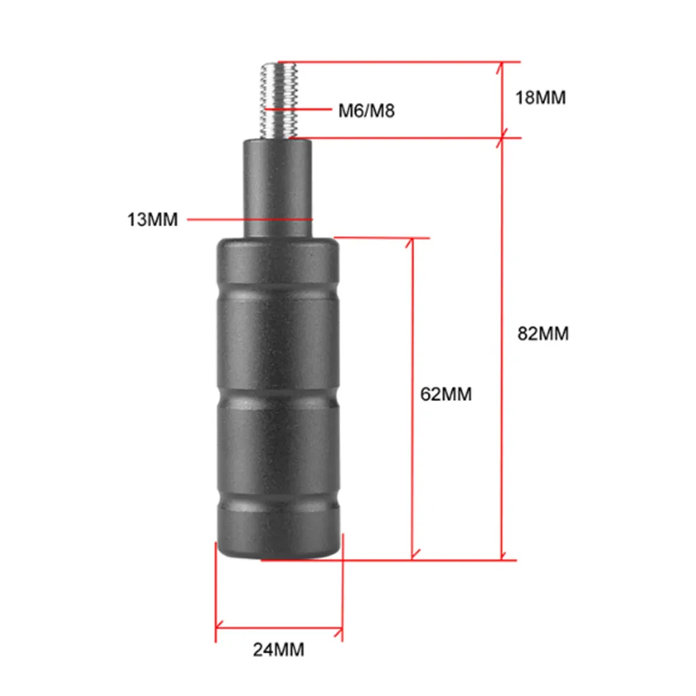 Support de fourche de garde-boue M6 M8, extension de support de phare arrière de moto noir/titane générique