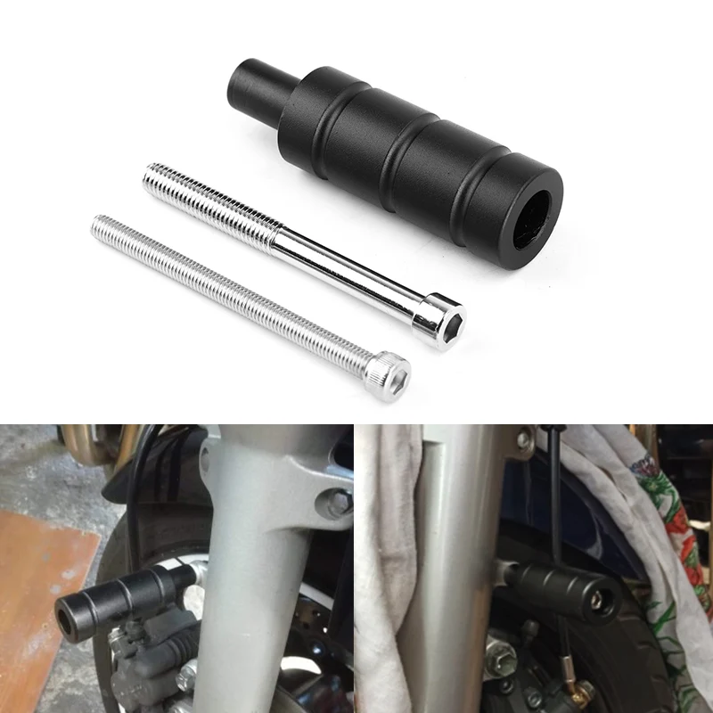 Support de fourche de garde-boue M6 M8, extension de support de phare arrière de moto noir/titane générique