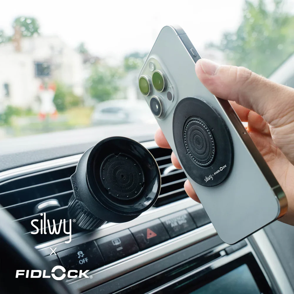 Support magnétique pour fixer ton téléphone dans la grille d'ération de la voiture - Silwy