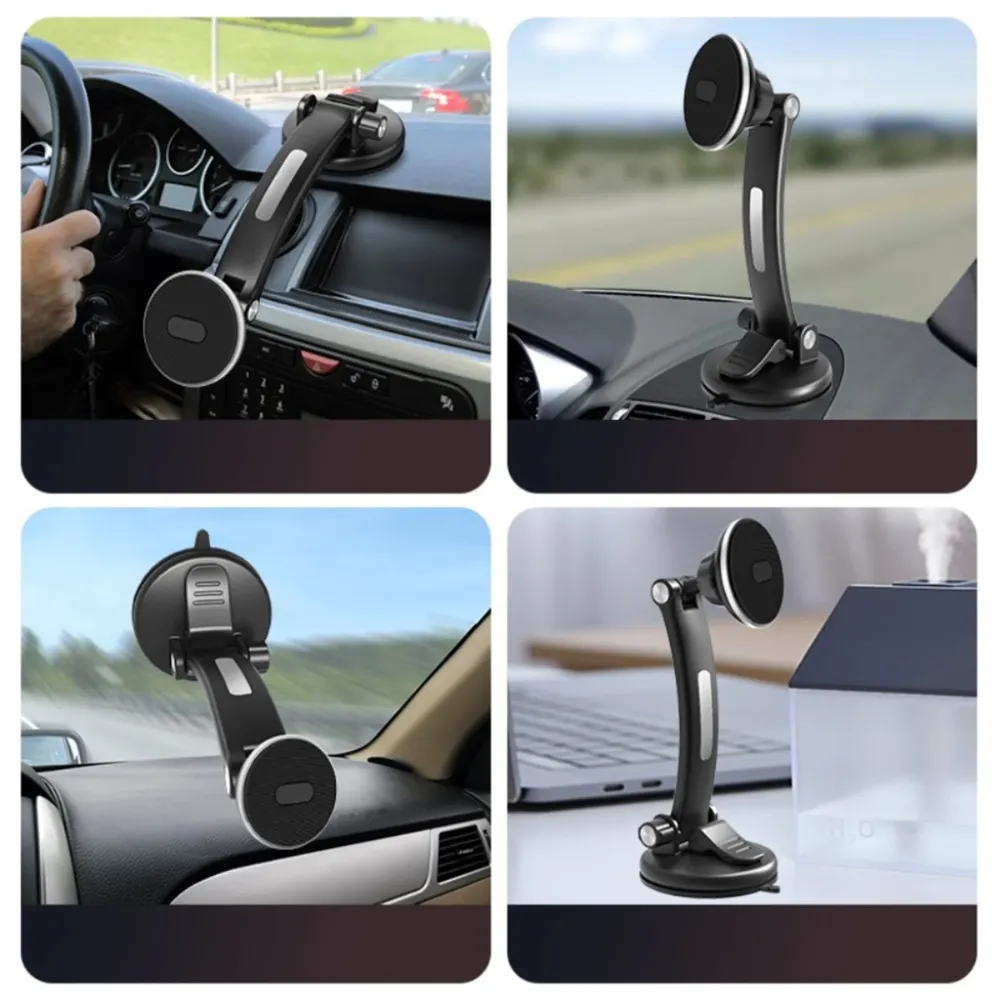 Support magnétique de téléphone de voiture CT18 à bras long et rotatif
