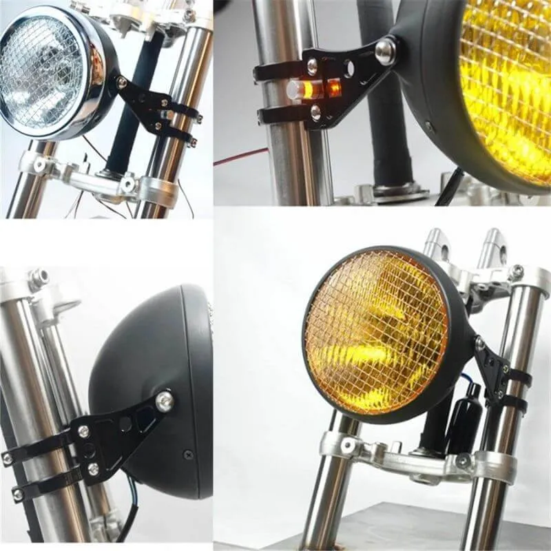 Support de Phare Moto Scrambler