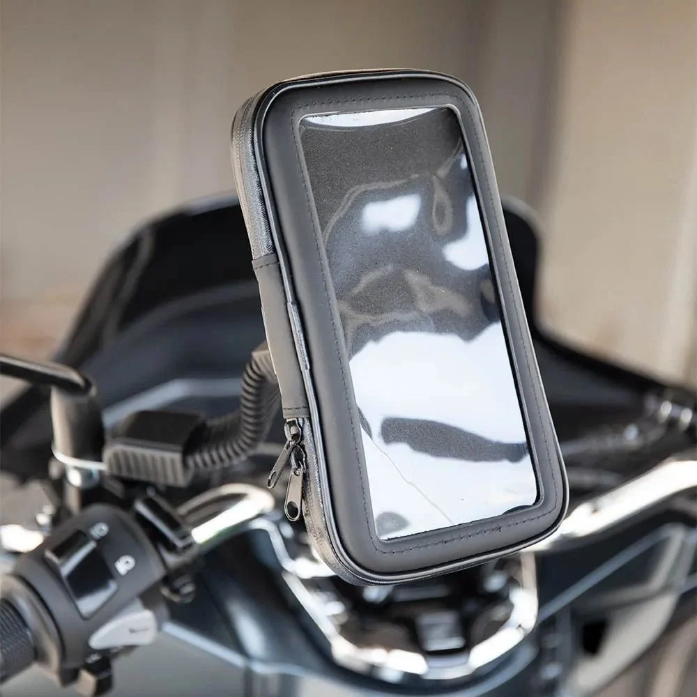 Support de telephone moto etanche rétroviseur