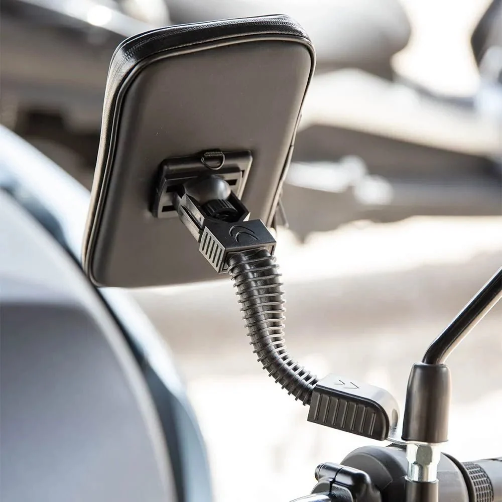 Support de telephone moto etanche rétroviseur