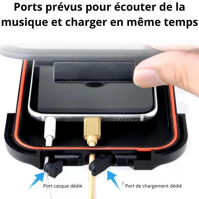 Support téléphone moto - Coque étanche Tactile