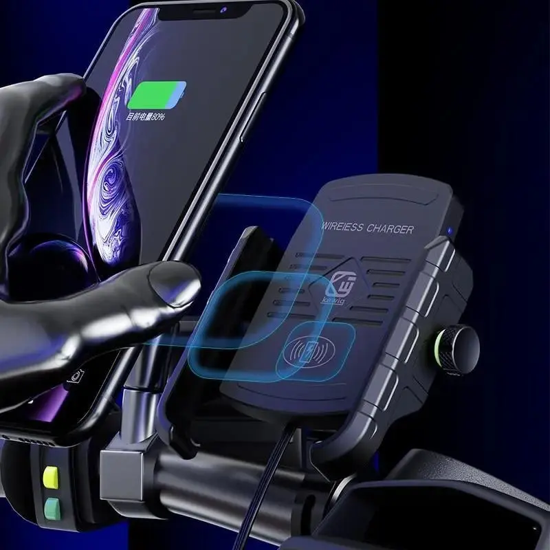 Support téléphone moto induction