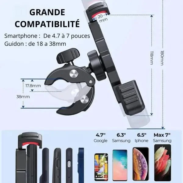 Support Téléphone Moto - ToughGrip