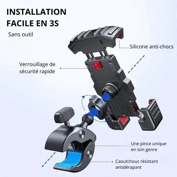 Support Téléphone Moto - ToughGrip