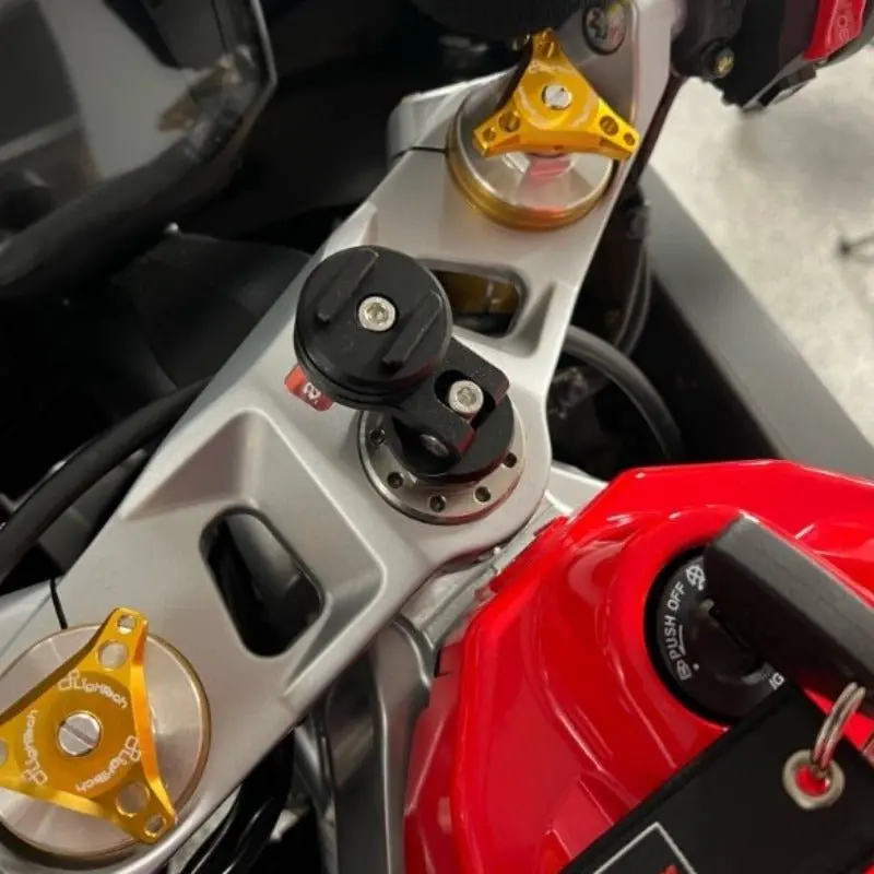 Support de téléphone pour fourche moto avec fixation LOCKBRAKE