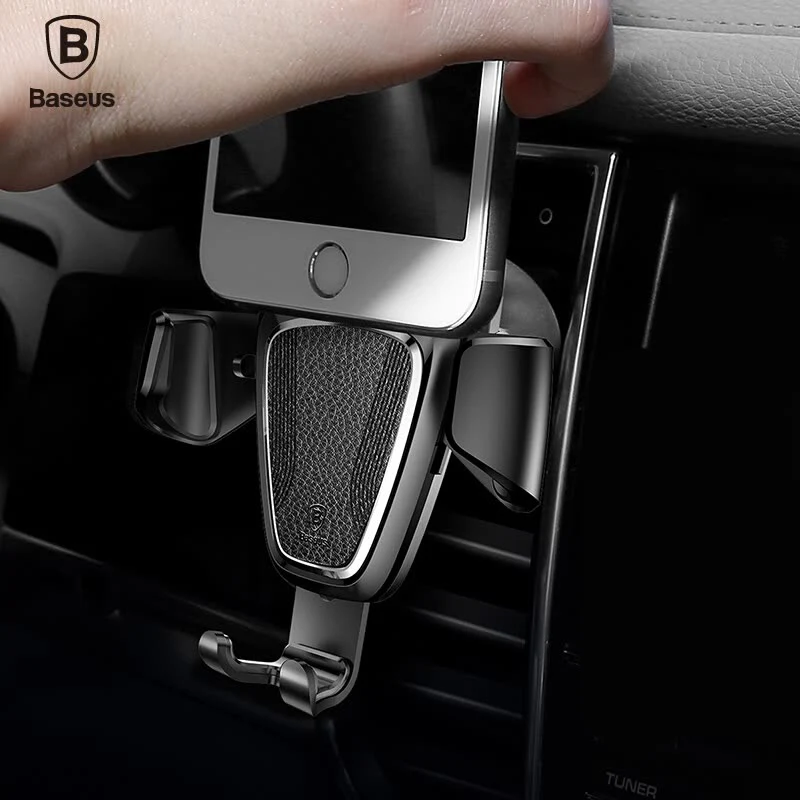 Support de téléphone pour grille d'ération de voiture BASEUS GRAVITY