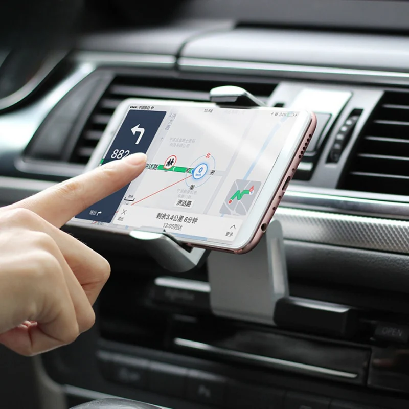 Support téléphone réglable pour port CD voiture