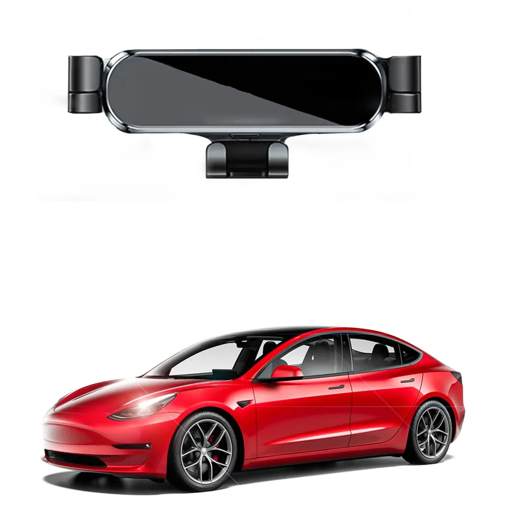 Support de téléphone de voiture Gravity compatible avec tous les téléphones de 4-7,5 pouces pour le modèle 3/Highland/NY