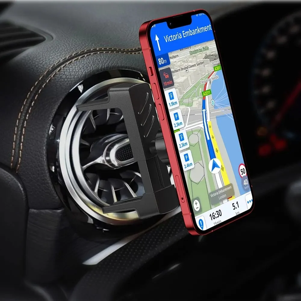 Support Téléphone Voiture Grille ération Ronde | Energie Magnétique ®